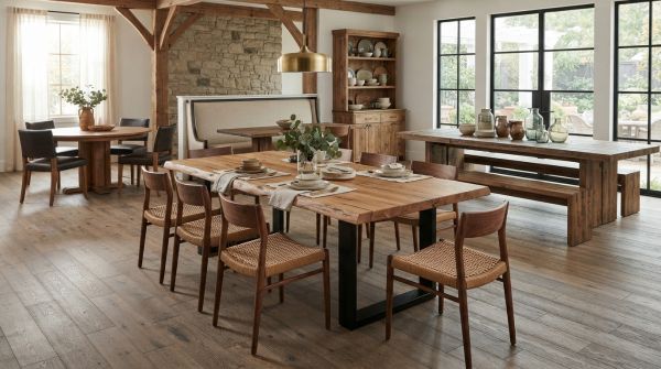 Top tables en bois massif pour une salle à manger élégante